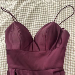 Plum Prom Dress